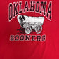 Oklahoma Sooners Graphic Tee | Size X-Large | Vintage 1980s College Red T-Shirt |