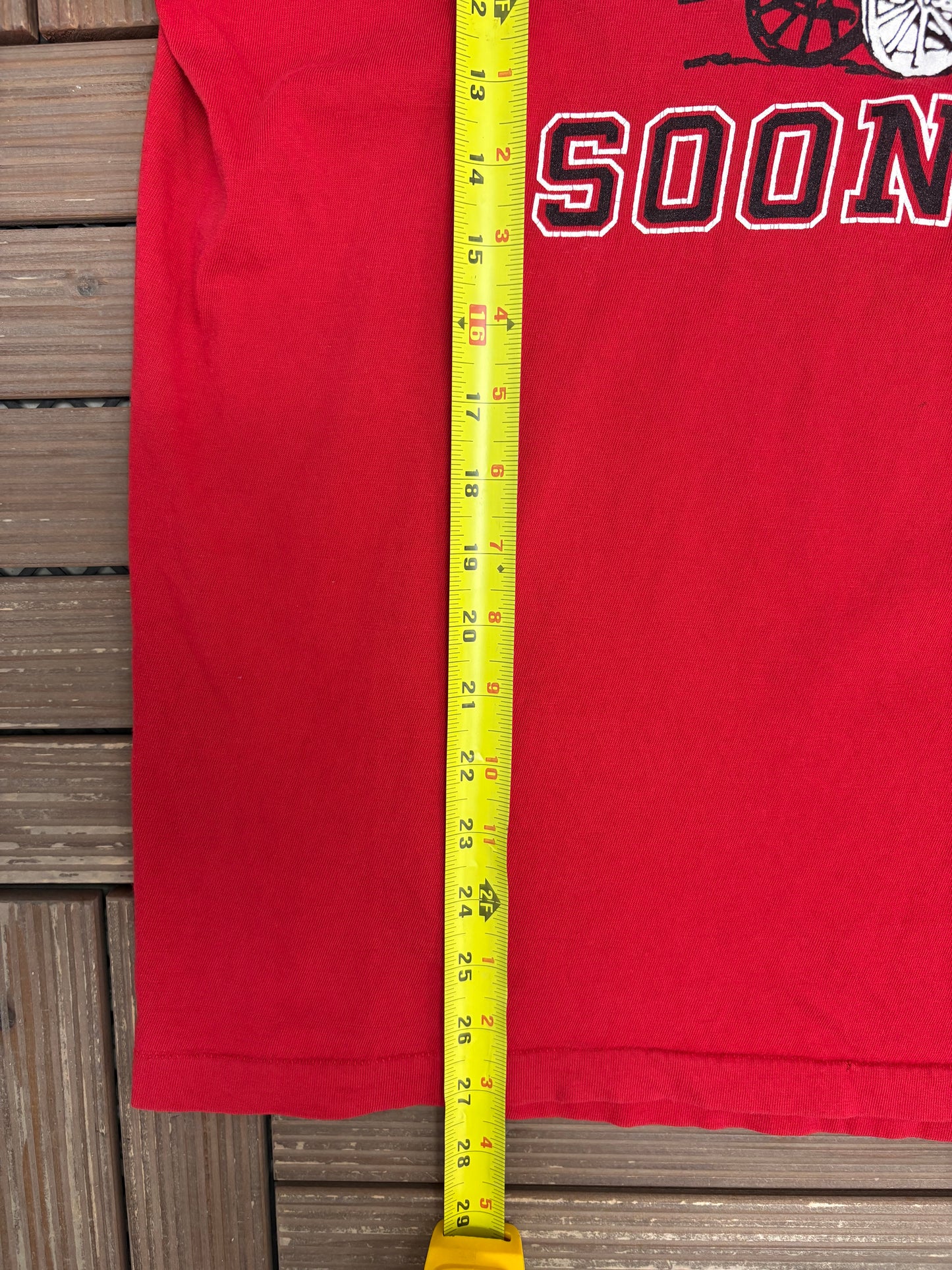Oklahoma Sooners Graphic Tee | Size X-Large | Vintage 1980s College Red T-Shirt |