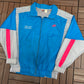 Penn State Nittany Lions Basketball Graphic Windbreaker | Size Large | Vintage 1980s Nike College Blue Windbreaker Jacket |