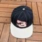 Dale Earnhardt Pinstripe Graphic Hat | Snap Back | Vintage 1990s NASCAR Racing Black Cap |