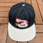 Dale Earnhardt Pinstripe Graphic Hat | Snap Back | Vintage 1990s NASCAR Racing Black Cap |