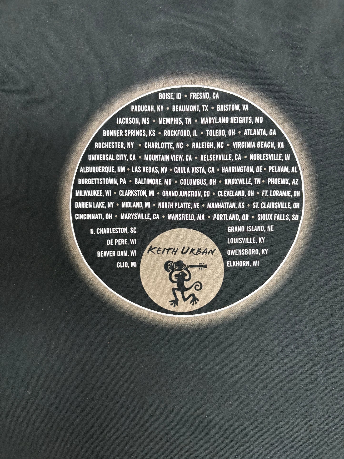 Keith Urban American Tour 2003 Graphic Tee | Size XX-Large | Vintage 2000s Country Music Black T-Shirt |