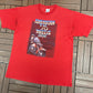 American Wheels Festival 1996 Graphic Tee | Size X-Large | Vintage 1990s Biker Red T-Shirt |