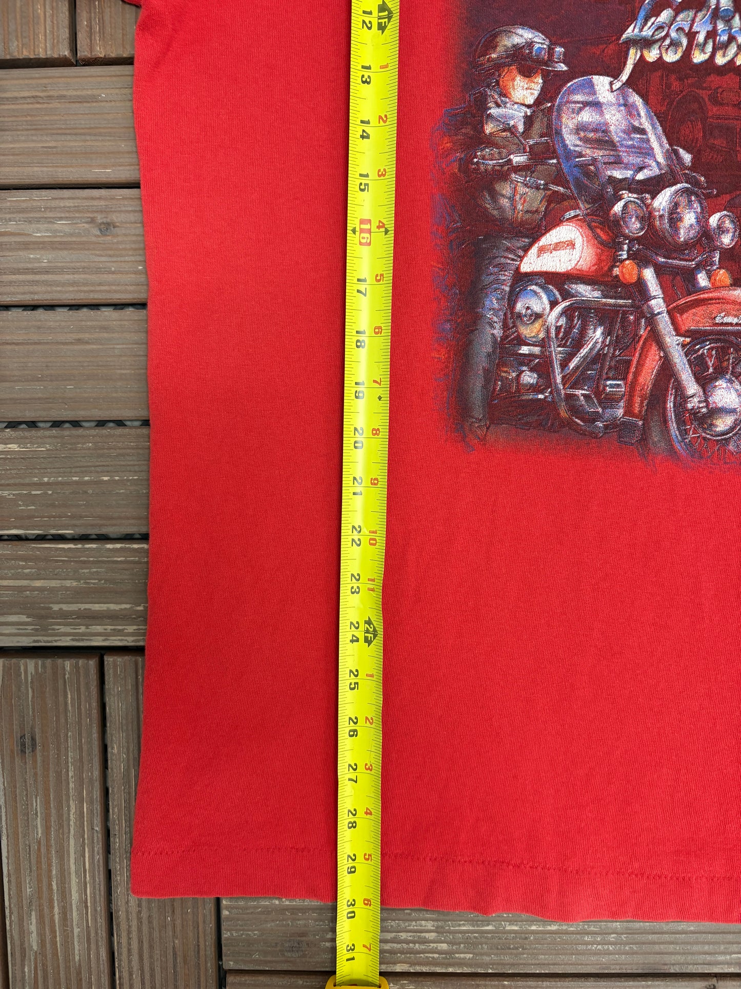 American Wheels Festival 1996 Graphic Tee | Size X-Large | Vintage 1990s Biker Red T-Shirt |