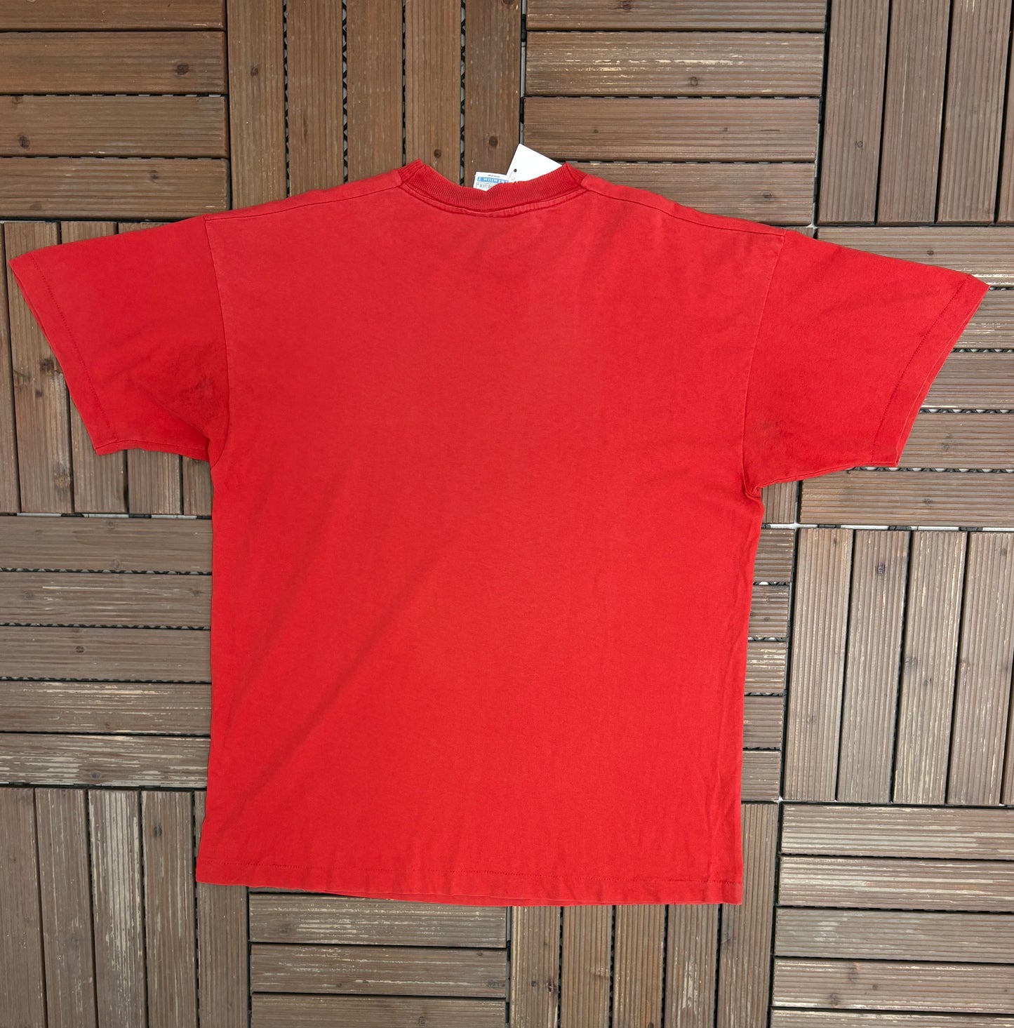 American Wheels Festival 1996 Graphic Tee | Size X-Large | Vintage 1990s Biker Red T-Shirt |