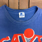 Cleveland Cavaliers Ron Harper Graphic Tee | Size Large | Vintage 1980s Starter NBA Basketball Blue T-Shirt |