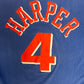 Cleveland Cavaliers Ron Harper Graphic Tee | Size Large | Vintage 1980s Starter NBA Basketball Blue T-Shirt |