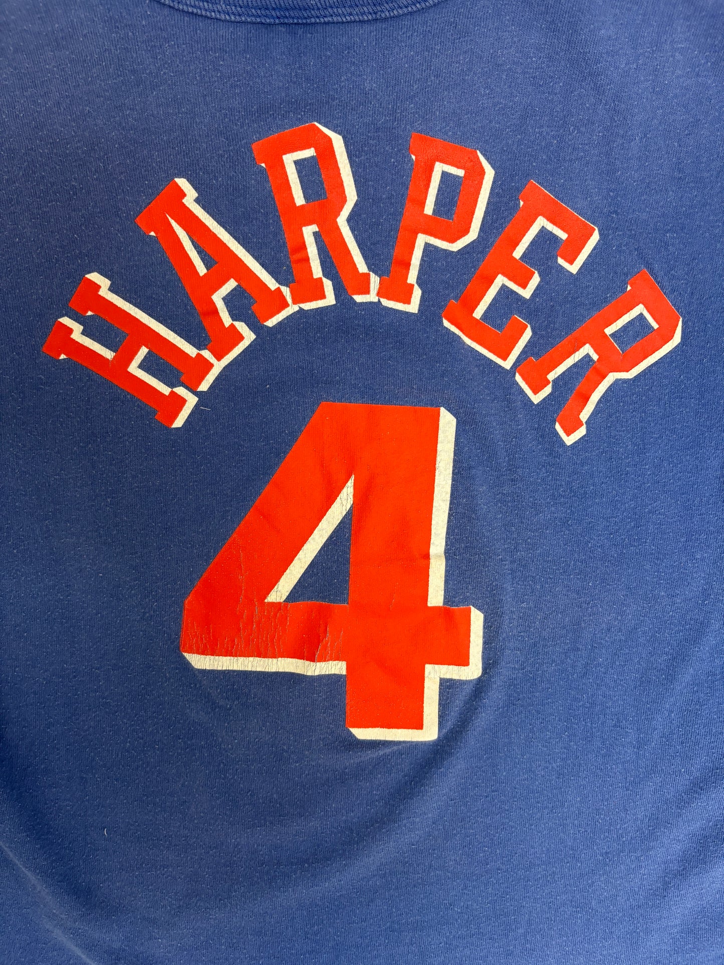 Cleveland Cavaliers Ron Harper Graphic Tee | Size Large | Vintage 1980s Starter NBA Basketball Blue T-Shirt |