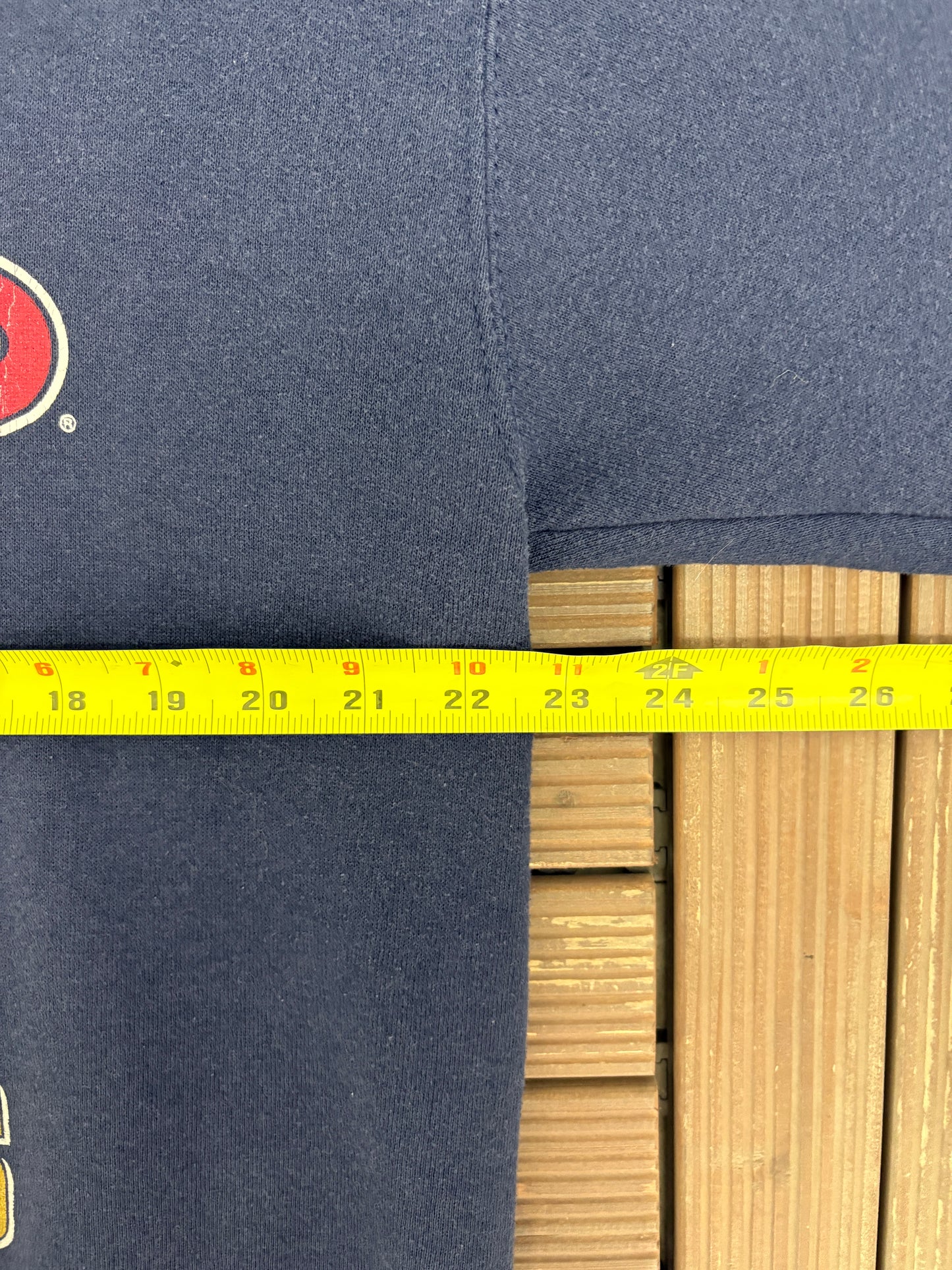 Cleveland Indians 1995 Central Division Champions Graphic Crewneck | Size Large | Vintage 1990s MLB Baseball Blue Sweater |