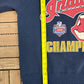 Cleveland Indians 1995 Central Division Champions Graphic Crewneck | Size Large | Vintage 1990s MLB Baseball Blue Sweater |