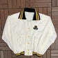 Iowa Hawkeyes Stitched Graphic Jacket | Size Large | Vintage 1980s College White Jacket |