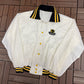 Iowa Hawkeyes Stitched Graphic Jacket | Size Large | Vintage 1980s College White Jacket |