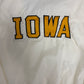 Iowa Hawkeyes Stitched Graphic Jacket | Size Large | Vintage 1980s College White Jacket |