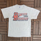 Denver Broncos Graphic Tee | Size Large | Vintage 1990s NFL Football Grey T-Shirt |