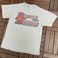 Denver Broncos Graphic Tee | Size Large | Vintage 1990s NFL Football Grey T-Shirt |