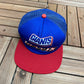 New York Giants Graphic Hat | Snap Back | Vintage 1990s NFL Football Trucker Blue Cap |