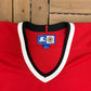 Chicago Blackhawks Stitched Hockey Jersey | Size Large | Vintage 1990s Starter NHL Hockey Red Jersey |