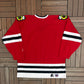 Chicago Blackhawks Stitched Hockey Jersey | Size Large | Vintage 1990s Starter NHL Hockey Red Jersey |
