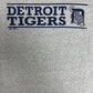 Detroit Tigers Graphic Tee | Size X-Large | Vintage 2000s MLB Baseball Grey T-Shirt |