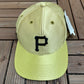 Pittsburgh Pirates Graphic Hat | Snap Back | Vintage 1990s MLB Baseball Gold Cap |