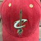 Cleveland Cavaliers Embroidered Graphic Hat | Strap Back | Vintage 2000s NBA Basketball Red Cap |