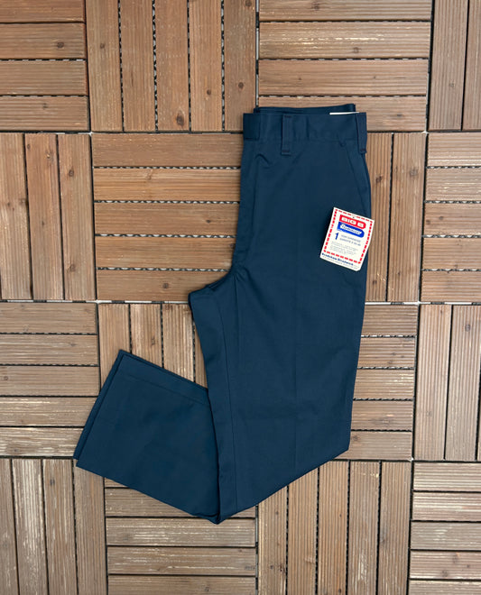 Big B Brotherhood Work Pants | Size 34 x 32 | Vintage 1990s Branded Blue Pants |