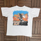 Brooks & Dunn Burnin' Up The Night Graphic Tee | Size Large | Vintage 1990s Promotional Country Music White T-Shirt |