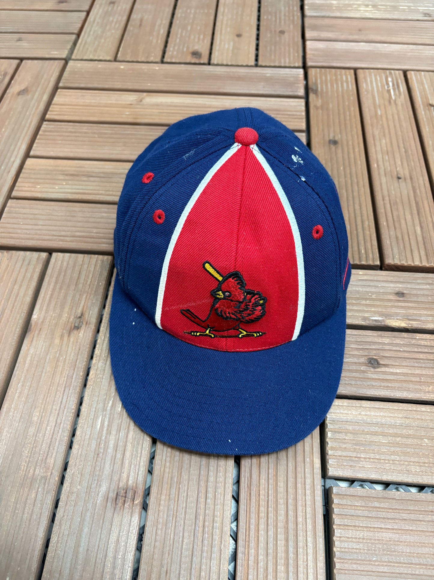 St. Louis Cardinals Embroidered Graphic Hat | Size 7 1/8 | Vintage 2000s MLB Baseball Blue Cap |