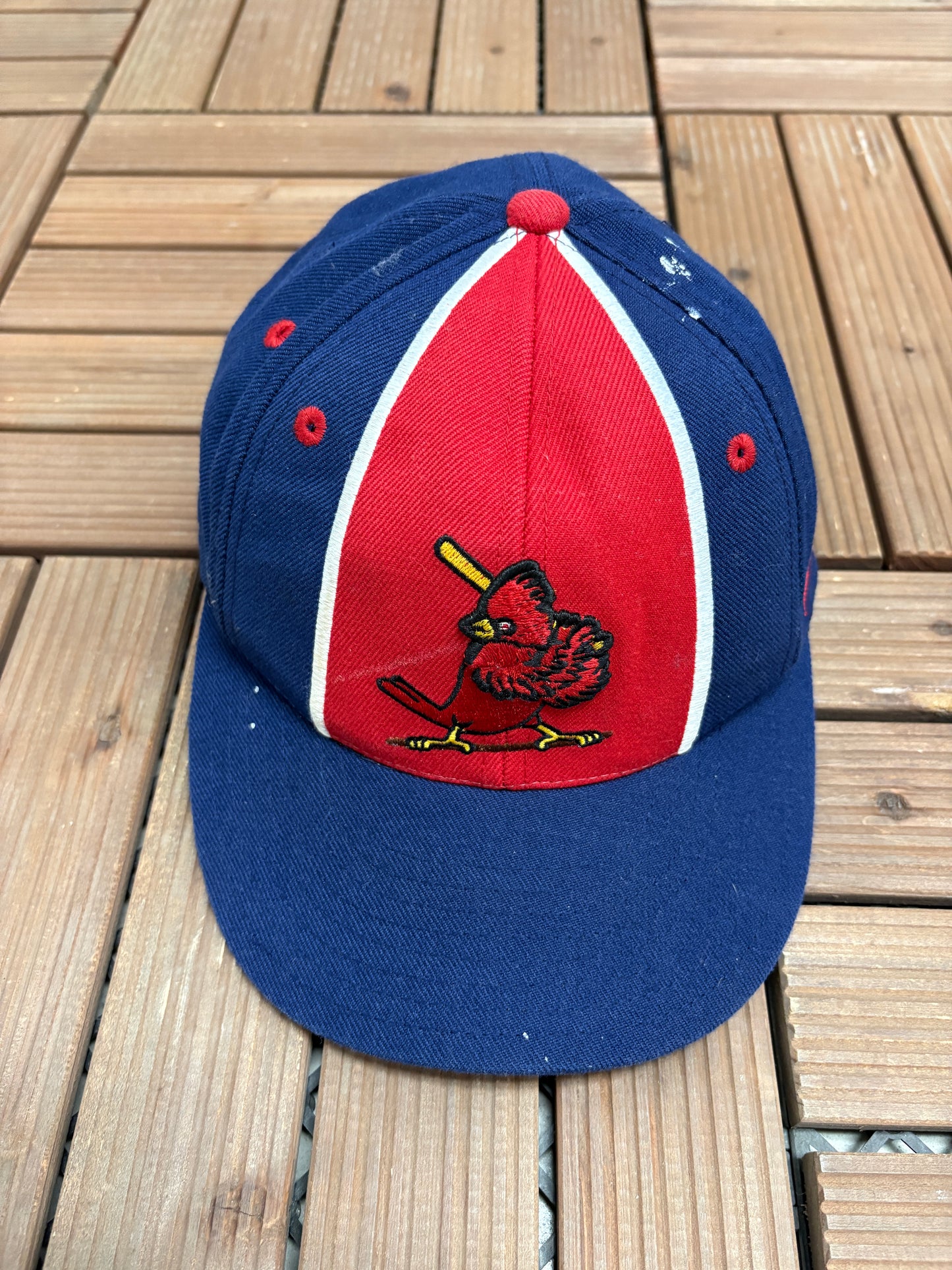 St. Louis Cardinals Embroidered Graphic Hat | Size 7 1/8 | Vintage 2000s MLB Baseball Blue Cap |