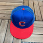 Chicago Cubs Embroidered Graphic Hat | Snap Back | Vintage 1980s MLB Baseball Trucker Blue Cap |