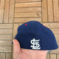 St. Louis Cardinals Embroidered Graphic Hat | Size 7 1/8 | Vintage 2000s MLB Baseball Blue Cap |