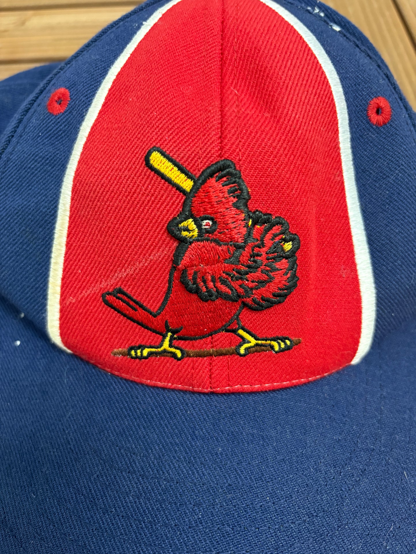 St. Louis Cardinals Embroidered Graphic Hat | Size 7 1/8 | Vintage 2000s MLB Baseball Blue Cap |