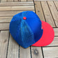 Chicago Cubs Embroidered Graphic Hat | Snap Back | Vintage 1980s MLB Baseball Trucker Blue Cap |