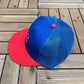 Chicago Cubs Embroidered Graphic Hat | Snap Back | Vintage 1980s MLB Baseball Trucker Blue Cap |