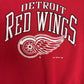Detroit Red Wings Graphic Crewneck | Size Medium | Vintage 1990s NHL Hockey Red Sweater |
