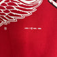Detroit Red Wings Graphic Crewneck | Size Medium | Vintage 1990s NHL Hockey Red Sweater |