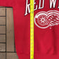 Detroit Red Wings Graphic Crewneck | Size Medium | Vintage 1990s NHL Hockey Red Sweater |