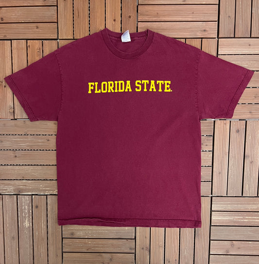 Florida State Seminoles Graphic Tee | Size X-Large | Vintage 2000s College Red T-Shirt |