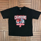 New Jersey Devils Stanley Cup Champions 2003 Graphic Tee | Size XX-Large | Vintage 2000s NHL Hockey Black T-Shirt |