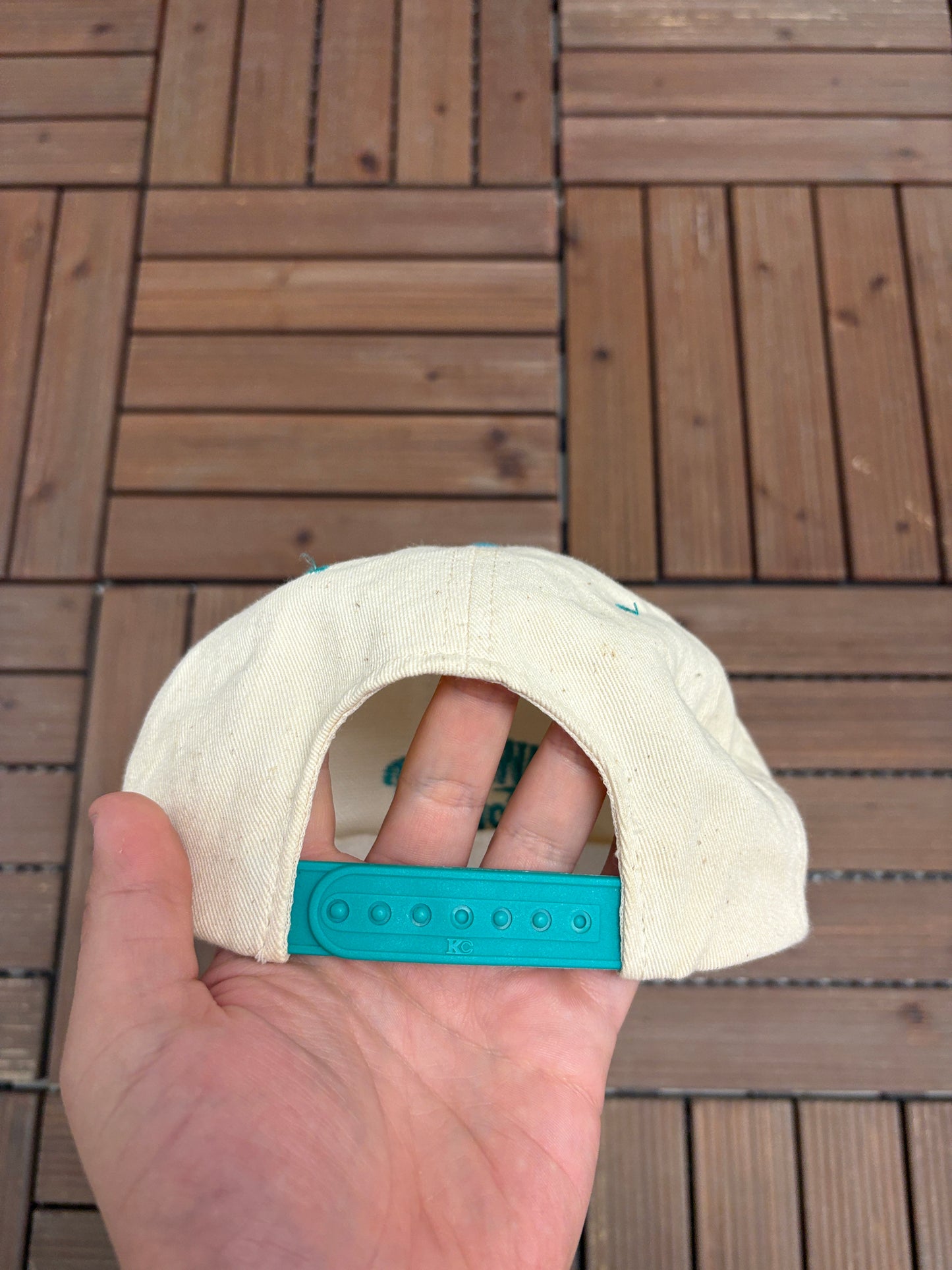 Hawaiian Tropic Embroidered Graphic Hat | Snap Back | Vintage 1990s Promotional White Cap |