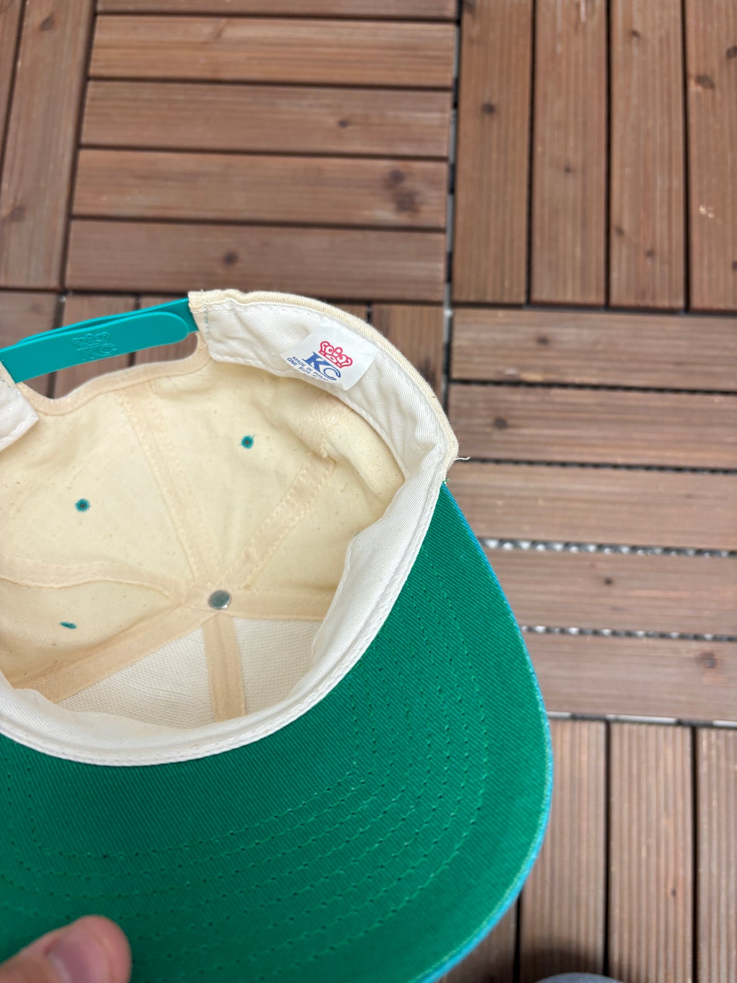 Hawaiian Tropic Embroidered Graphic Hat | Snap Back | Vintage 1990s Promotional White Cap |