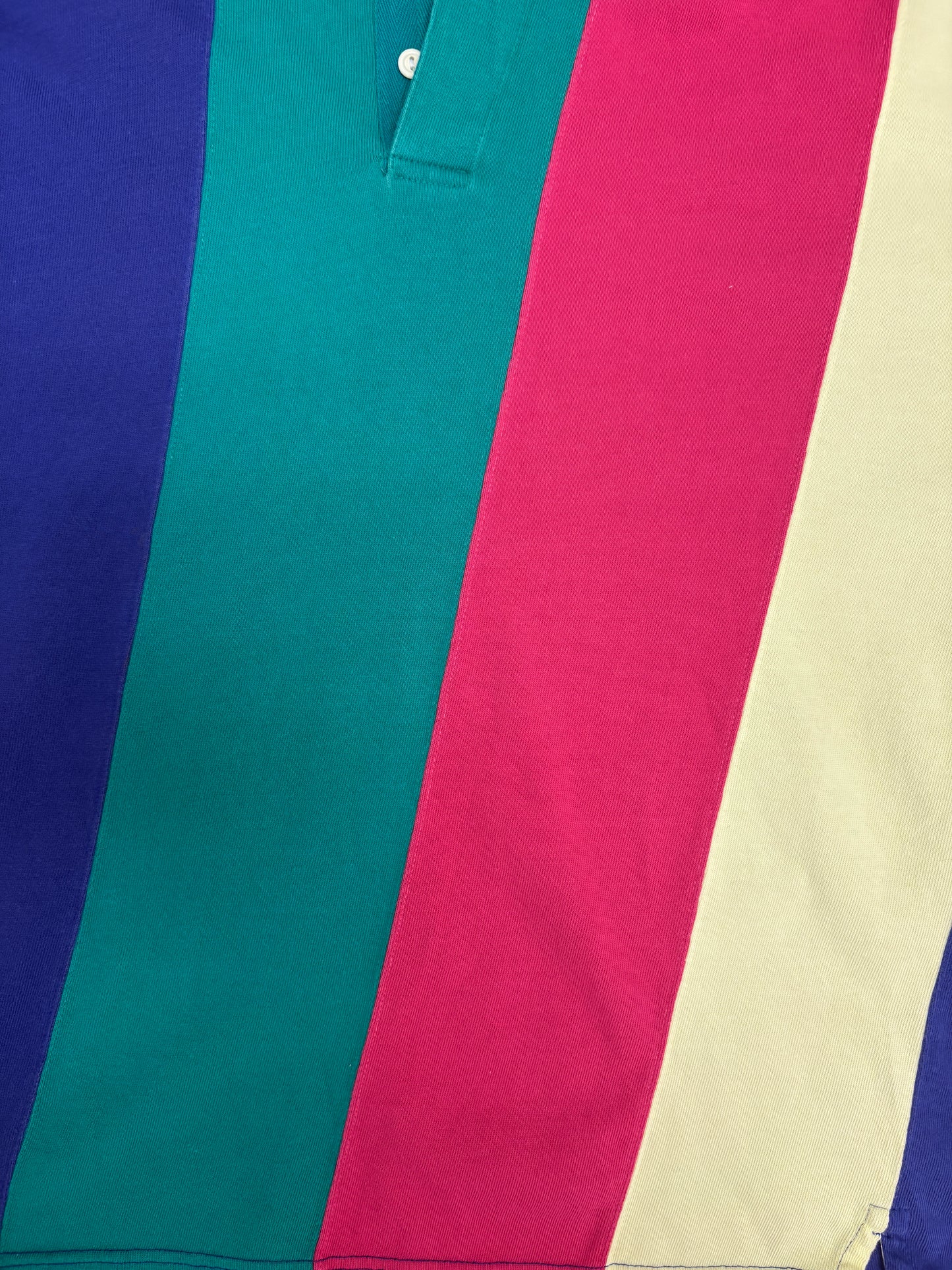 Brooks Brothers Striped Polo Shirt | Size X-Large | Vintage 1990s Colourful Collared Long Sleeve |