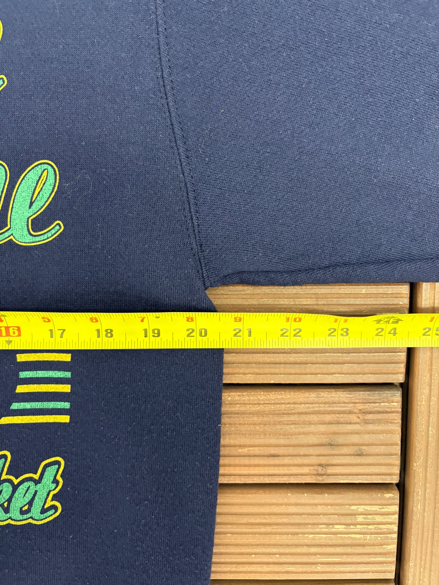 Notre Dame Fighting Irish The Winning Ticket Graphic Crewneck | Size Large | Vintage 1980s College Blue Sweater |