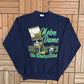 Notre Dame Fighting Irish The Winning Ticket Graphic Crewneck | Size Large | Vintage 1980s College Blue Sweater |
