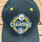 Pittsburgh Steelers Five Time Super Bowl Champions Hat | Strap Back | Vintage 2000s NFL Football Black Cap |