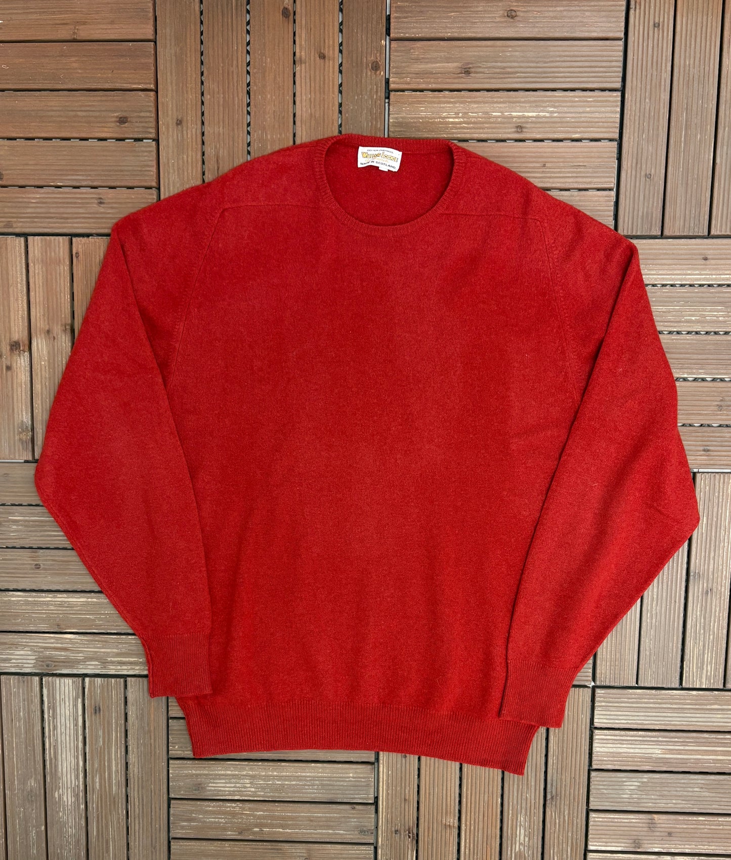 William Lockie Knit Sweater | Size 3X-Large | Vintage 1990s Lambswool Knit Sweater |
