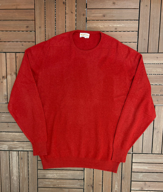 William Lockie Knit Sweater | Size 3X-Large | Vintage 1990s Lambswool Knit Sweater |