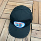 Rolling Stones Patch Graphic Hat | Snap Back | Vintage 1990s Rock Band Black Cap |