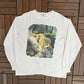 Lioness Human-i-Tees Graphic Tee | Size Large | Vintage 1990s Single Stitch White Long Sleeve |