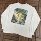 Lioness Human-i-Tees Graphic Tee | Size Large | Vintage 1990s Single Stitch White Long Sleeve |